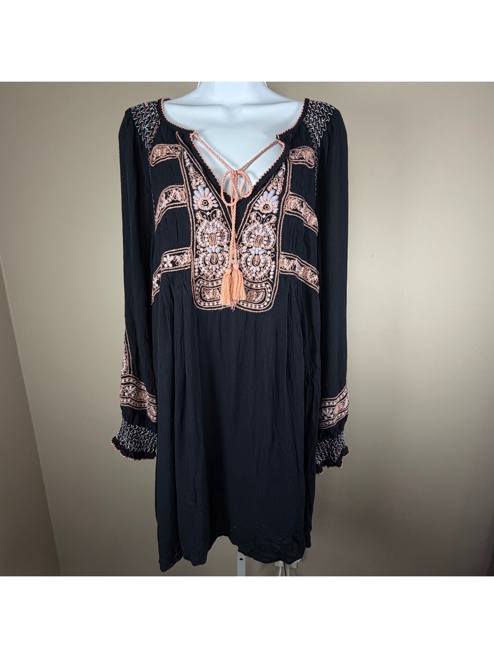 Free People Wind Willow Mini Dress size L